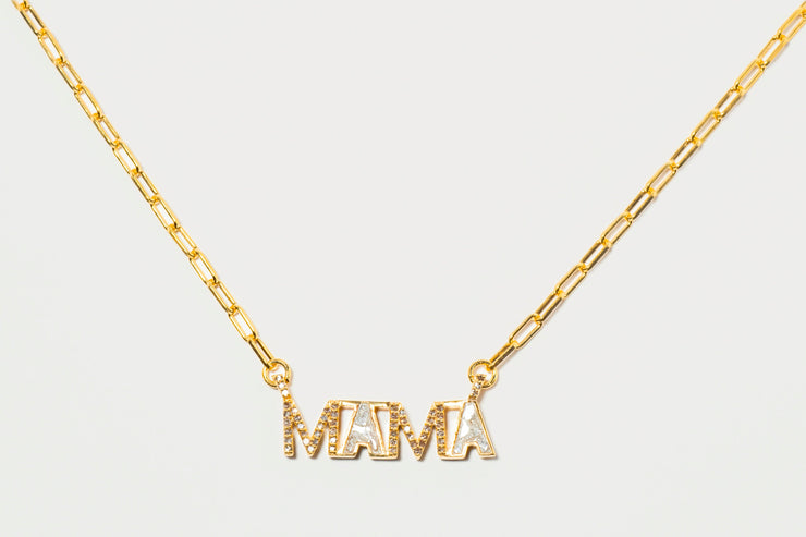 Mama Gold Vermeil Pendant Necklace