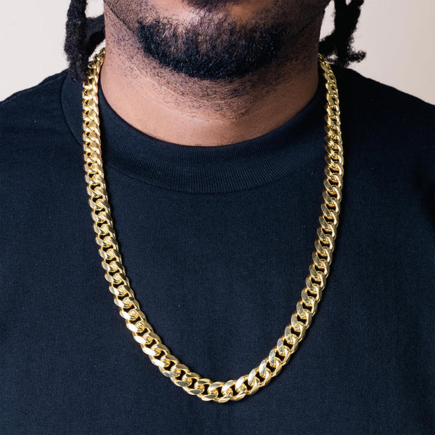 Gold Miami Cuban Chain 13mm