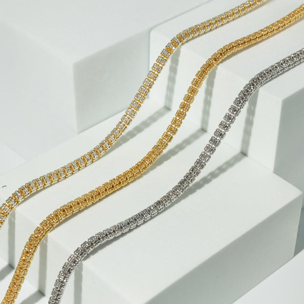 Two Tone Ice Chain 5mm