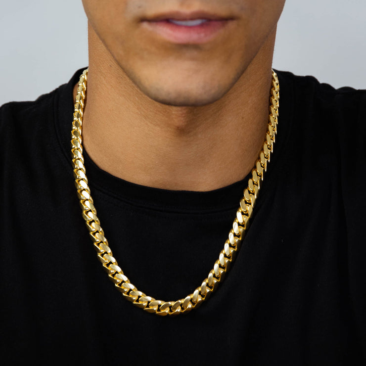 Gold Miami Cuban Chain 10mm