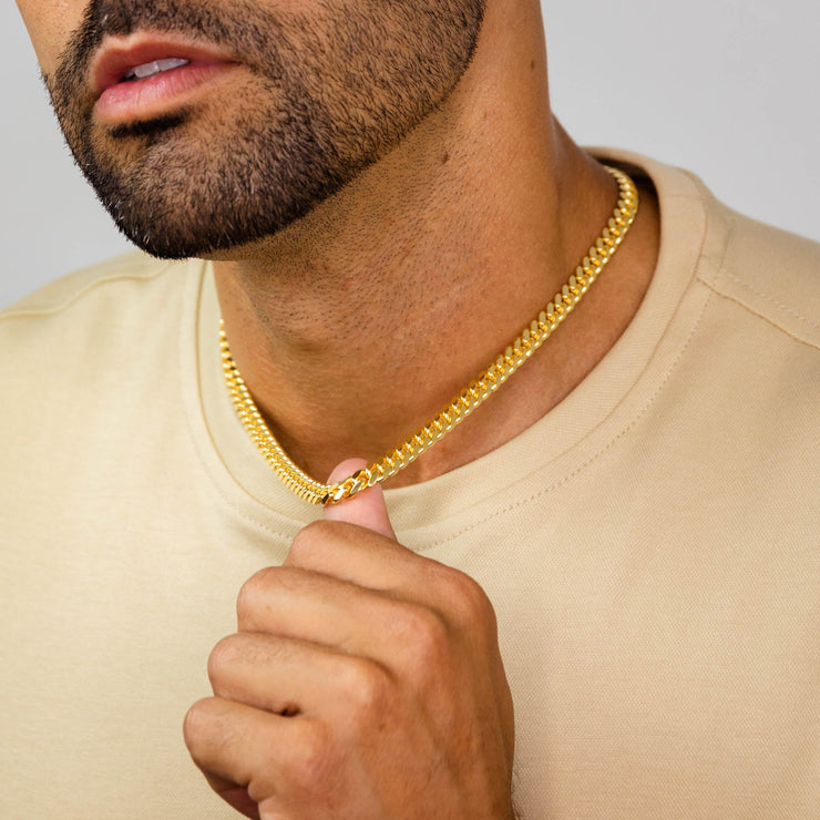 Gold Miami Cuban Chain 7mm