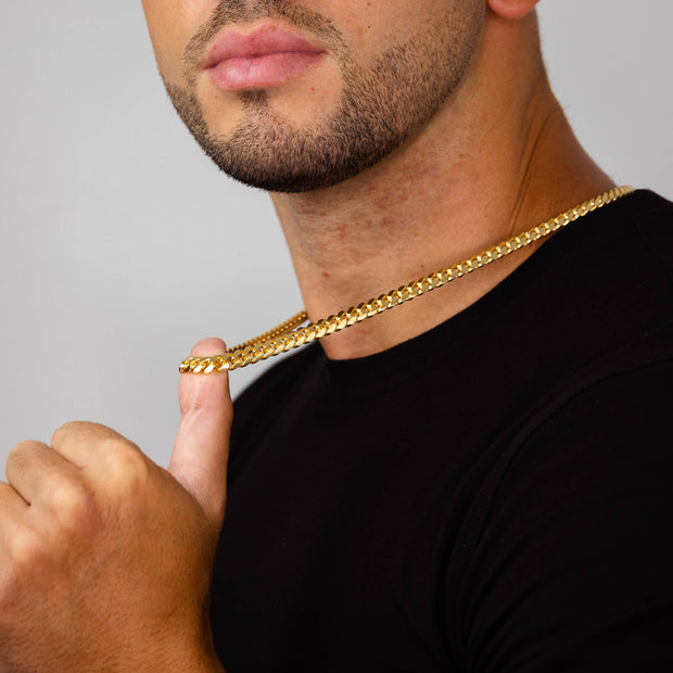 Gold Miami Cuban Chain 7mm