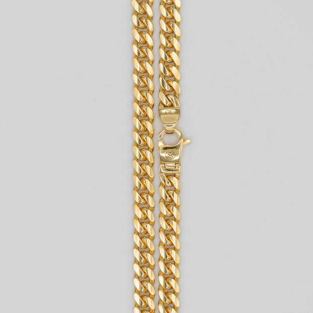 Gold Miami Cuban Chain 7mm