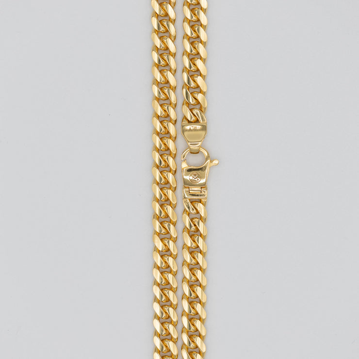 Gold Miami Cuban Chain 7mm