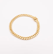 Solid Gold Miami Cuban Bracelet 7mm