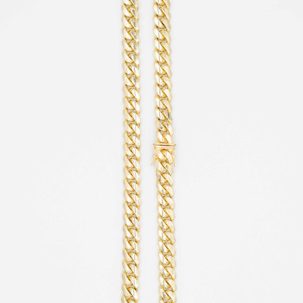 Solid Gold Miami Cuban Chain 7mm