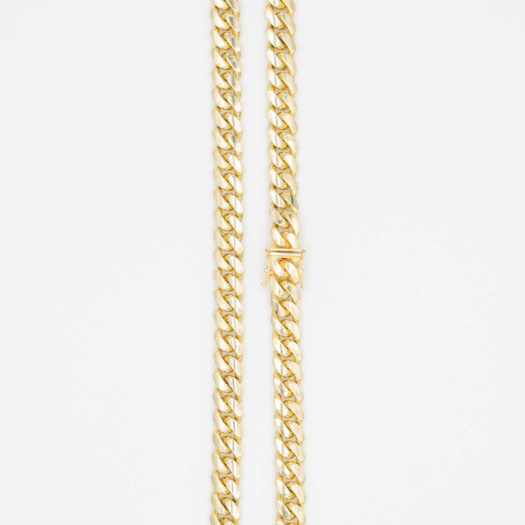 Solid Gold Miami Cuban Chain 7mm