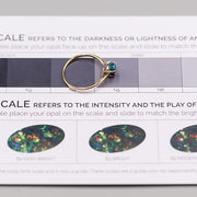 Pear Shaped Australian Black Opal Engagement Wedding Ring 18K Yellow Gold