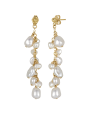 Mixed Pearl Drop Earrings