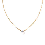 Moonstone Short Gemstone Necklace