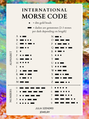 Amethyst Morse Code Necklace Customize your Code