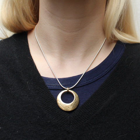 Back to Back Cutout Discs Necklace