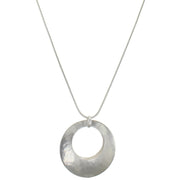 Back to Back Cutout Discs Long Necklace