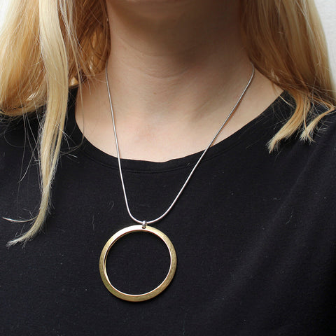 Extra Large Back to Back Hoop Necklace