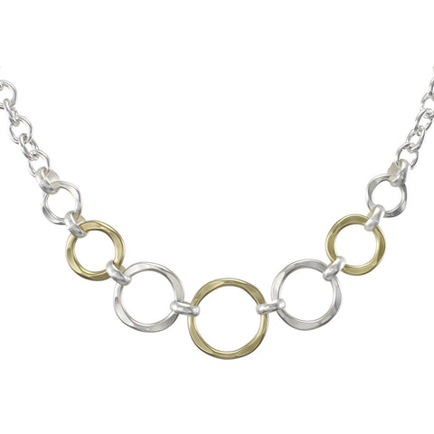 Hammered Rings Necklace