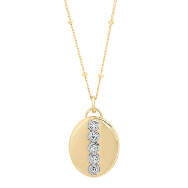 Oval 14K Gold "Love Locket" with Diamonds