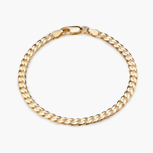 4mm Flat Cuban Bracelet