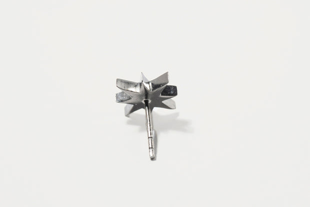Nash Oxidized Silver Stud Earrings