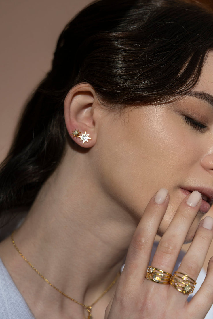 Nash Gold Vermeil Stud Earrings