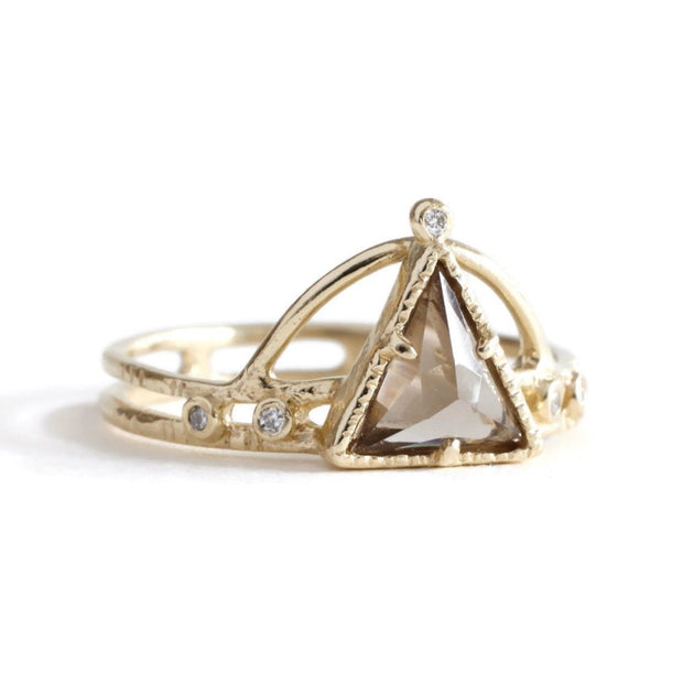 North Star Triangle Ring -Smokey R160YGSM, R160RGSM, R160WGSM