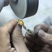 Boundless Joy Hamsa & Evil Eye Mother of Pearl Earrings