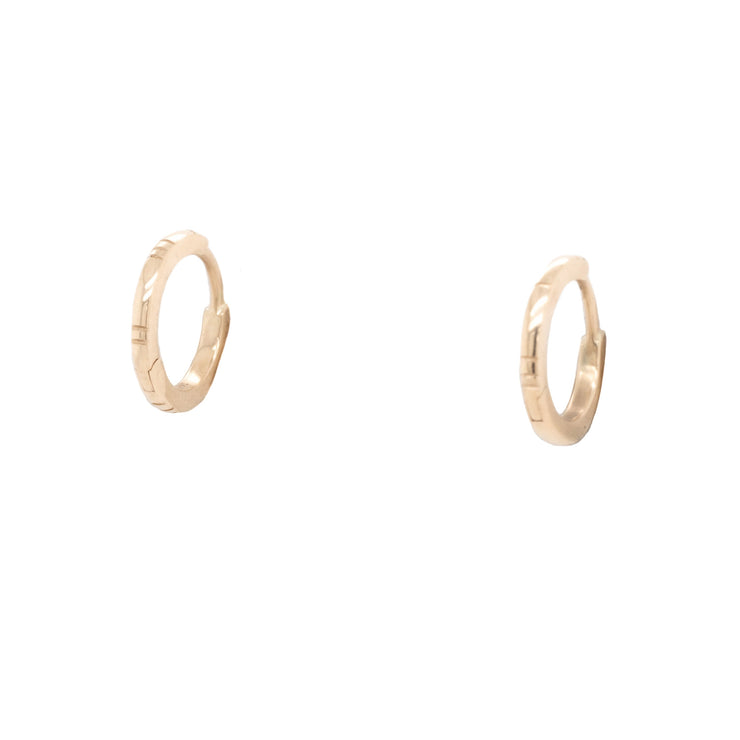 Gold El Dorado Huggie Hoop Earrings