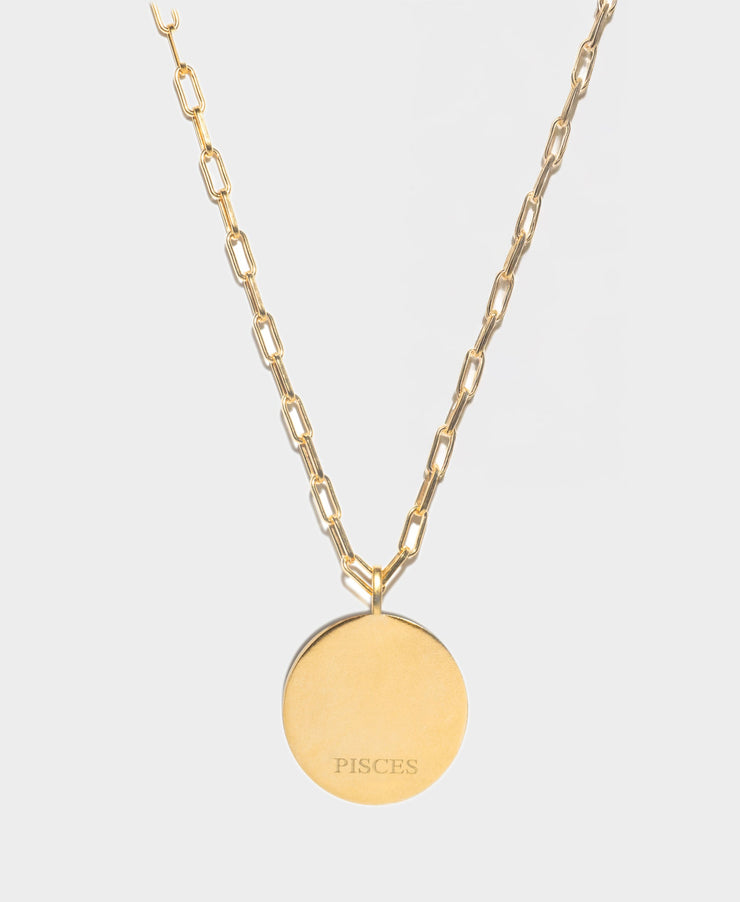 Pisces Gold Vermeil Pendant Necklace