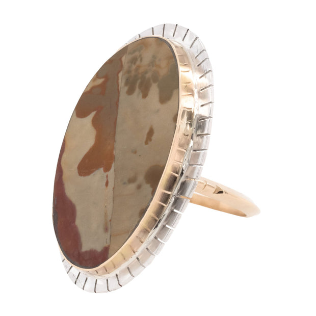 Autumn Jasper Tidepool Ring