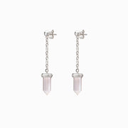 Crystal Quartz Drop Earrings