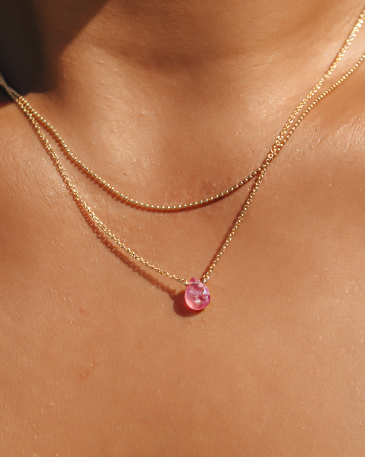 Ruby Little Gemstone Necklace