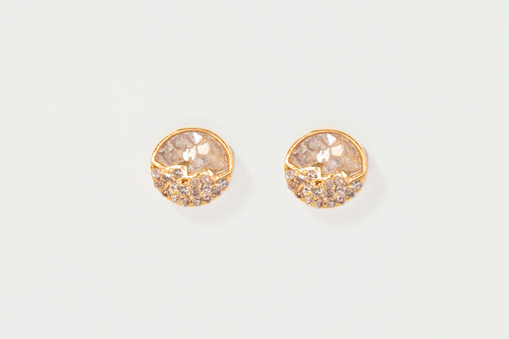 Raina Small Gold Vermeil Stud Earrings