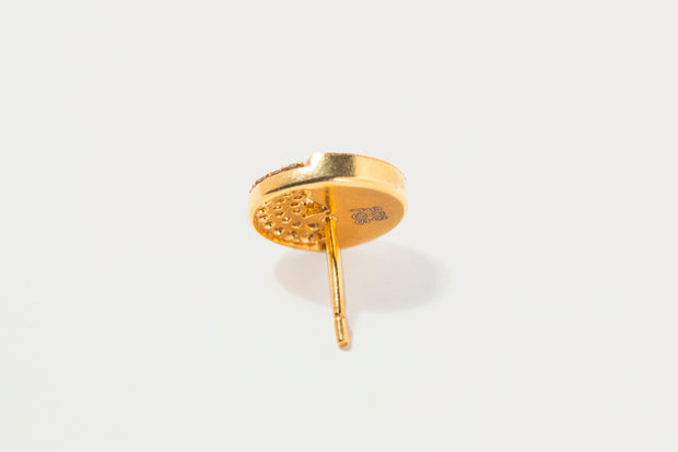 Raina Large Gold Vermeil Stud Earrings