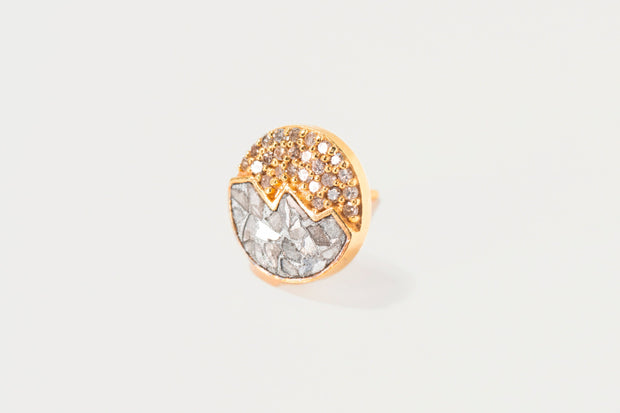 Raina Large Gold Vermeil Stud Earrings