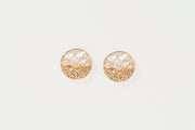 Raina Large Gold Vermeil Stud Earrings