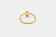 Raw Uncut Wire Gold Vermeil Ring