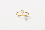 Raw Uncut Wire Gold Vermeil Ring