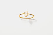 Raw Uncut Wire Gold Vermeil Ring