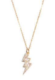 Rishi Bolt Diamond Gold Vermeil Pendant Necklace