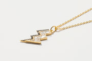 Rishi Bolt Diamond Gold Vermeil Pendant Necklace