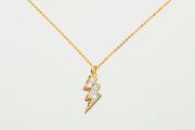 Rishi Bolt Diamond Gold Vermeil Pendant Necklace
