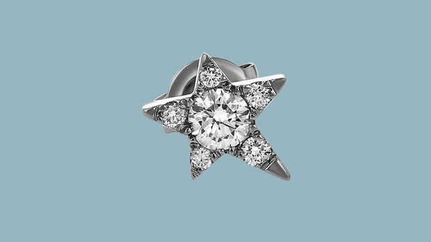 The Single Star Diamond Earring