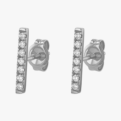 18K Gold Diamond Line earring