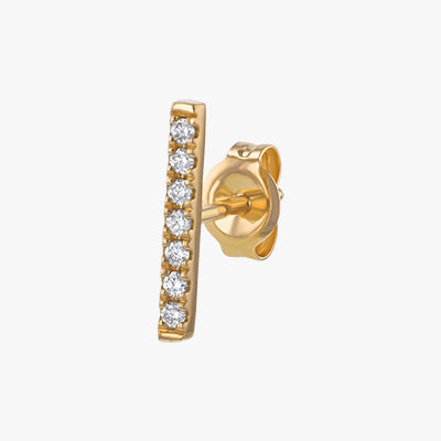 18K Gold Diamond Line earring