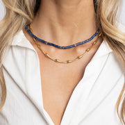 Isla Beaded Necklace Sapphire