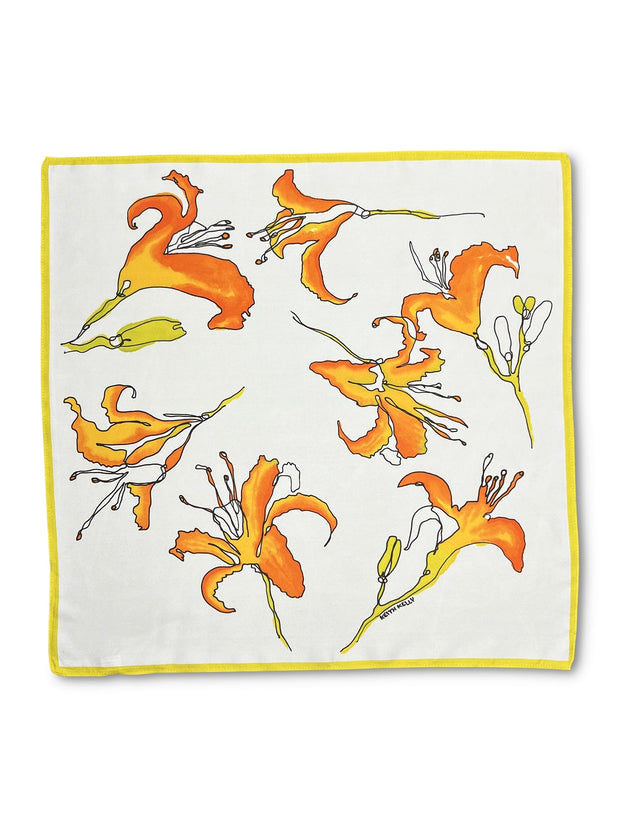 Tiger Lily Silk Scarf