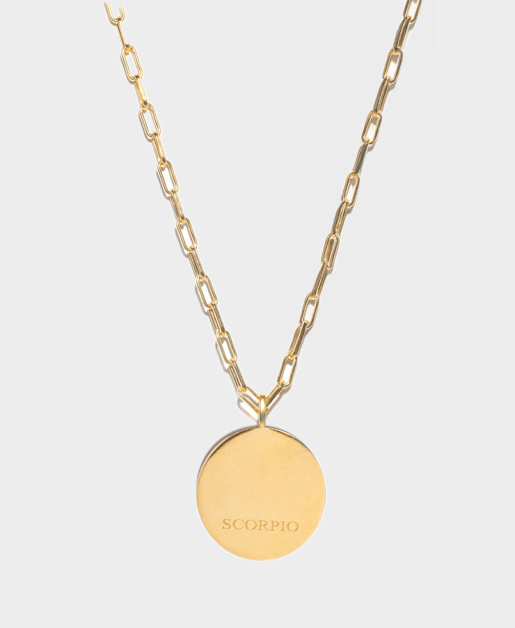 Scorpio Gold Vermeil Pendant Necklace
