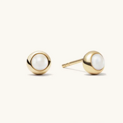 Gold Pearl Studs