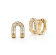 Arched Diamond Earrings