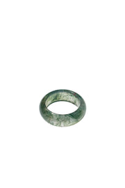 Seaweed  — Green Jade Stone Ring