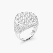 Men's Iced Signet Ring